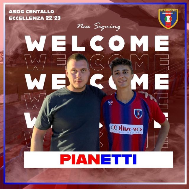 WELCOME PIANETTI – ASD Giovanile Centallo